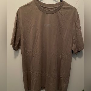 Mens Allsaints All Saints Opposition Crew T-Shirt Pewter Grey size L relaxed